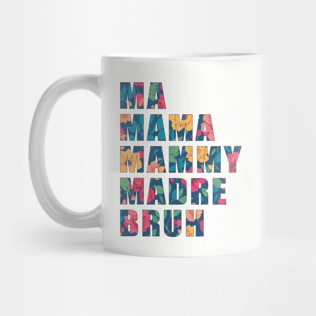 Funny colorful mothers quote design by Kouka25